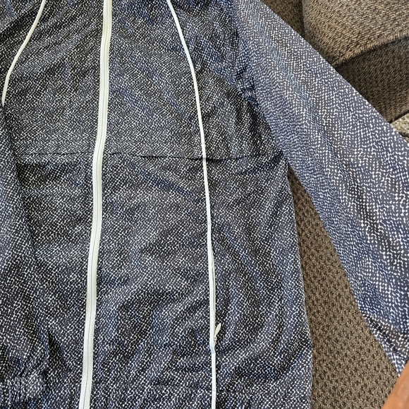 T by Talbots Windbreaker Hoodie Jacket Women M Full Zip BlackWhite   Lightweight - Picture 7 of 14